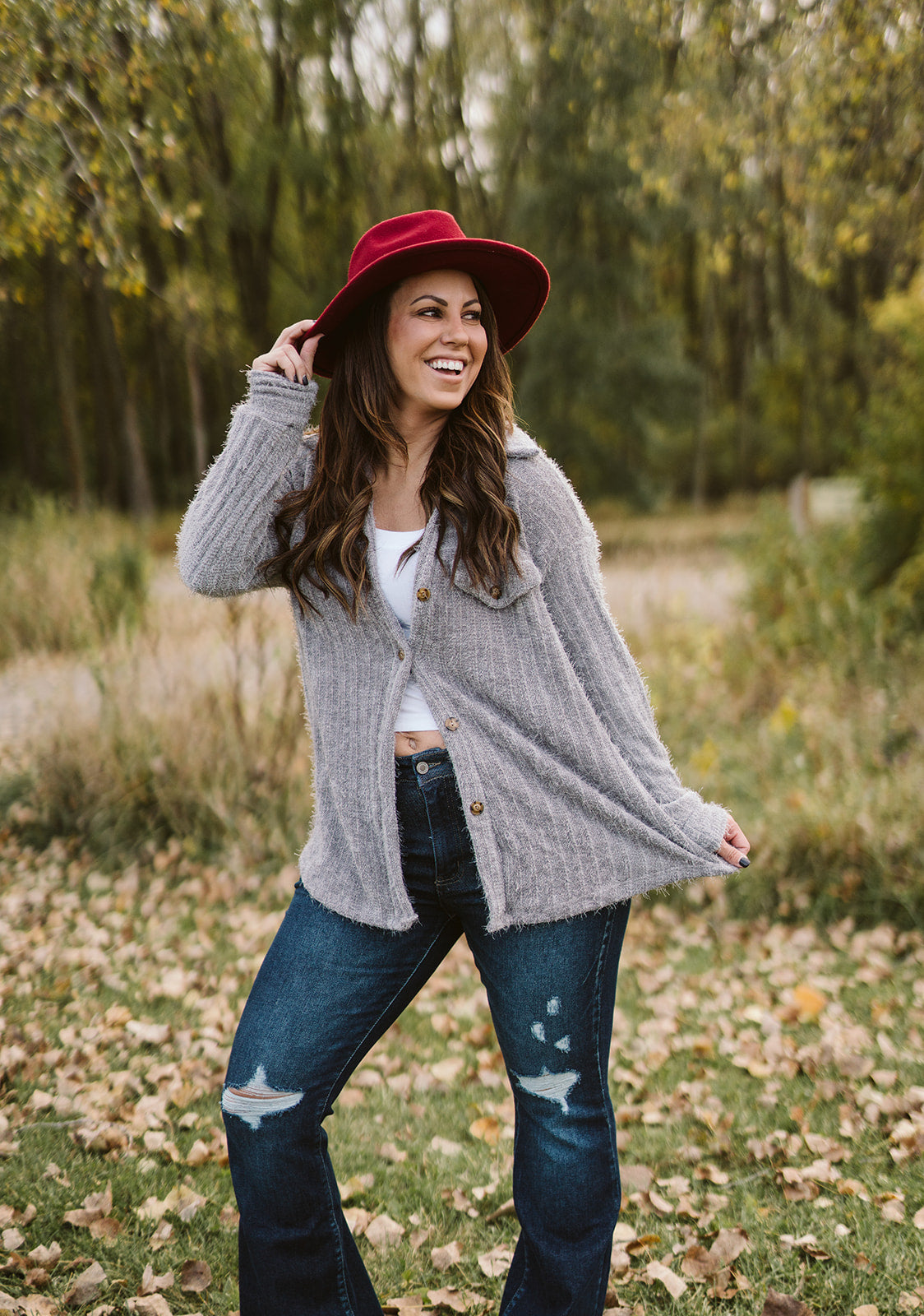 Fuzzy Knit Shacket