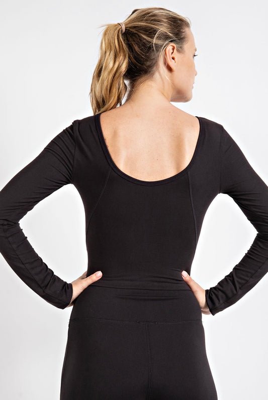 Butter V Neckline Yoga Crop Top