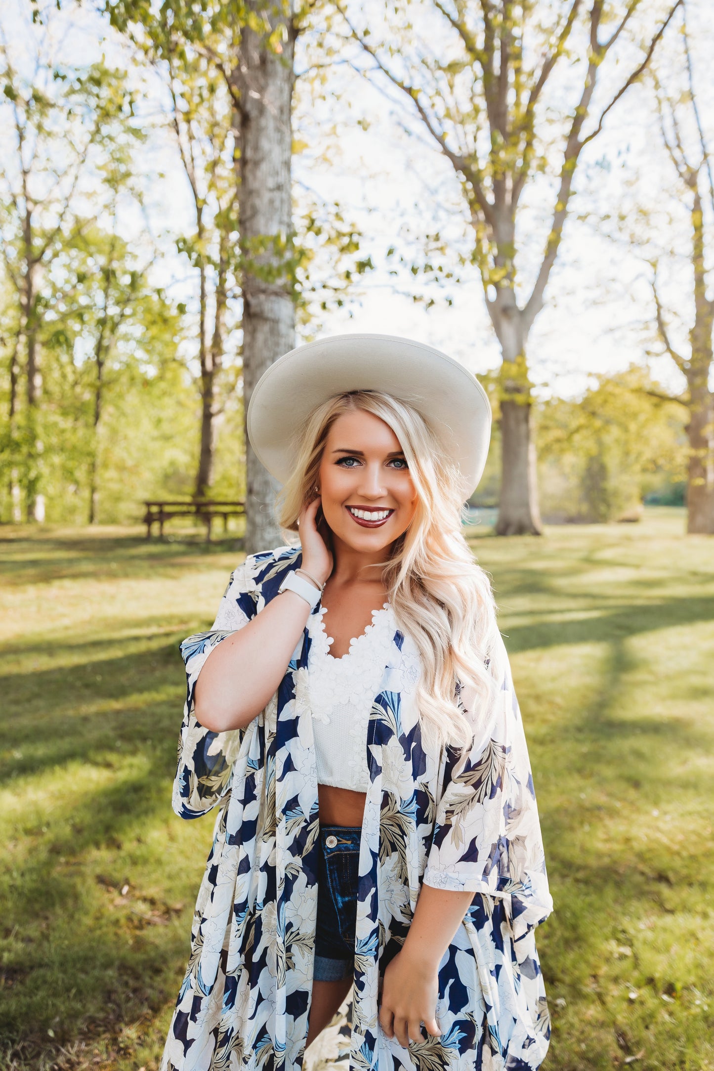 Oversized Floral Chiffon Maxi Kimono