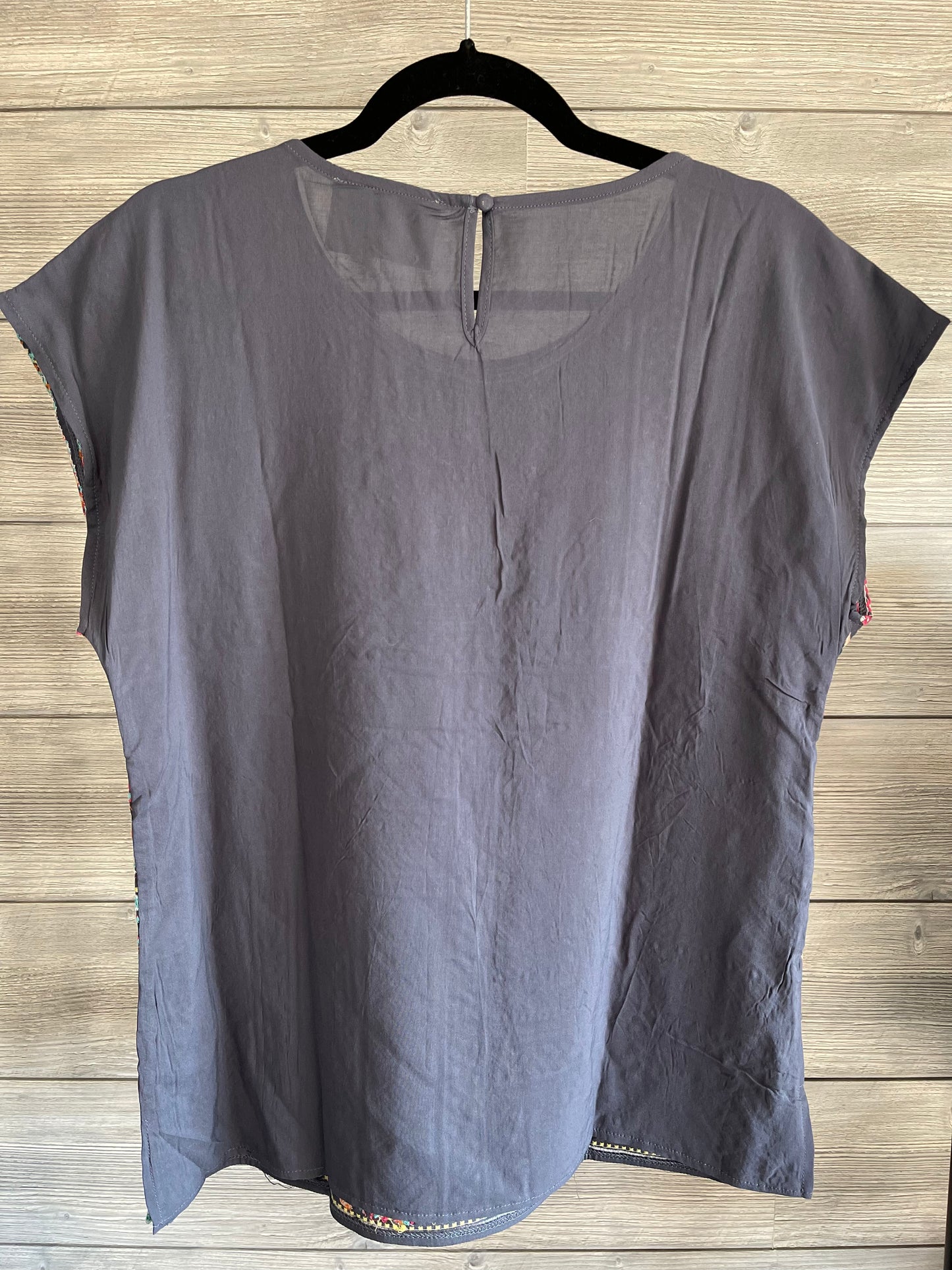 Oversized Embroidered Top