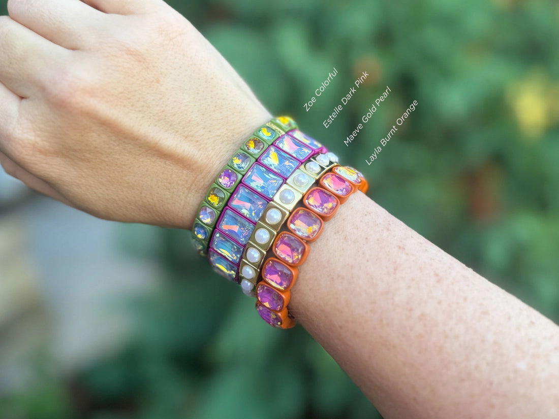 Zoe Green Colorful Circle Bracelet
