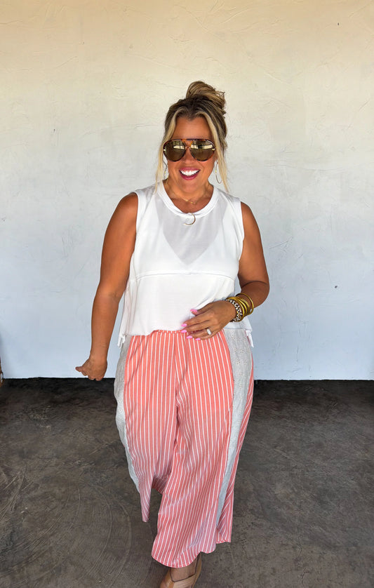 Coral Weekend Escape Pants ETA end of July