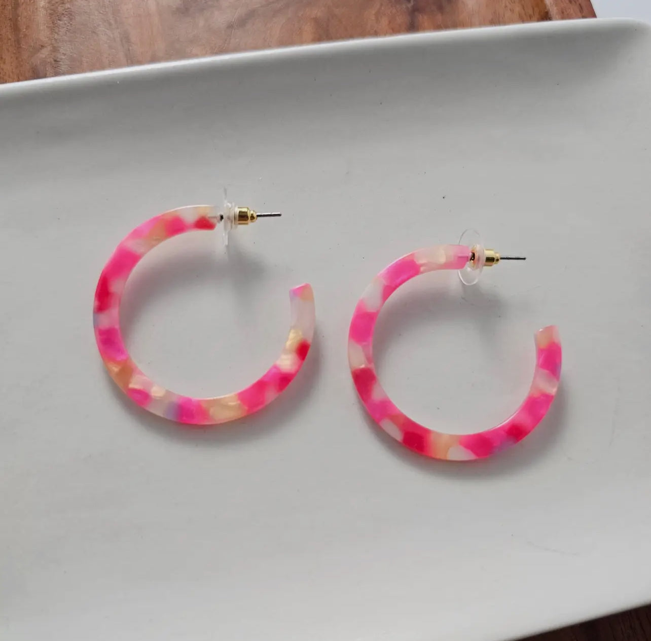 Tropical Pink Camy Hoops