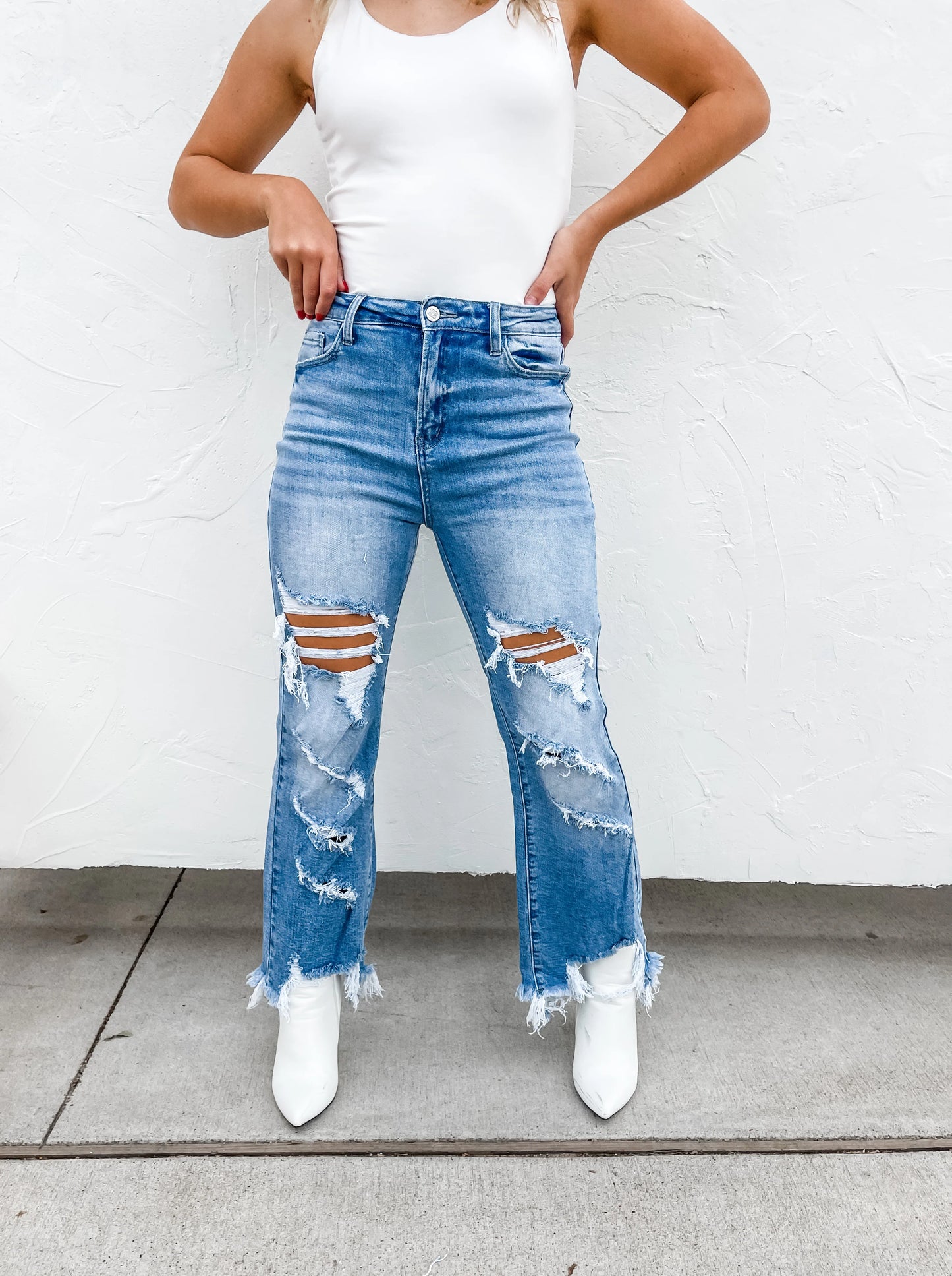Urban Distressed Crop Jean [[PRE-ORDER]]
