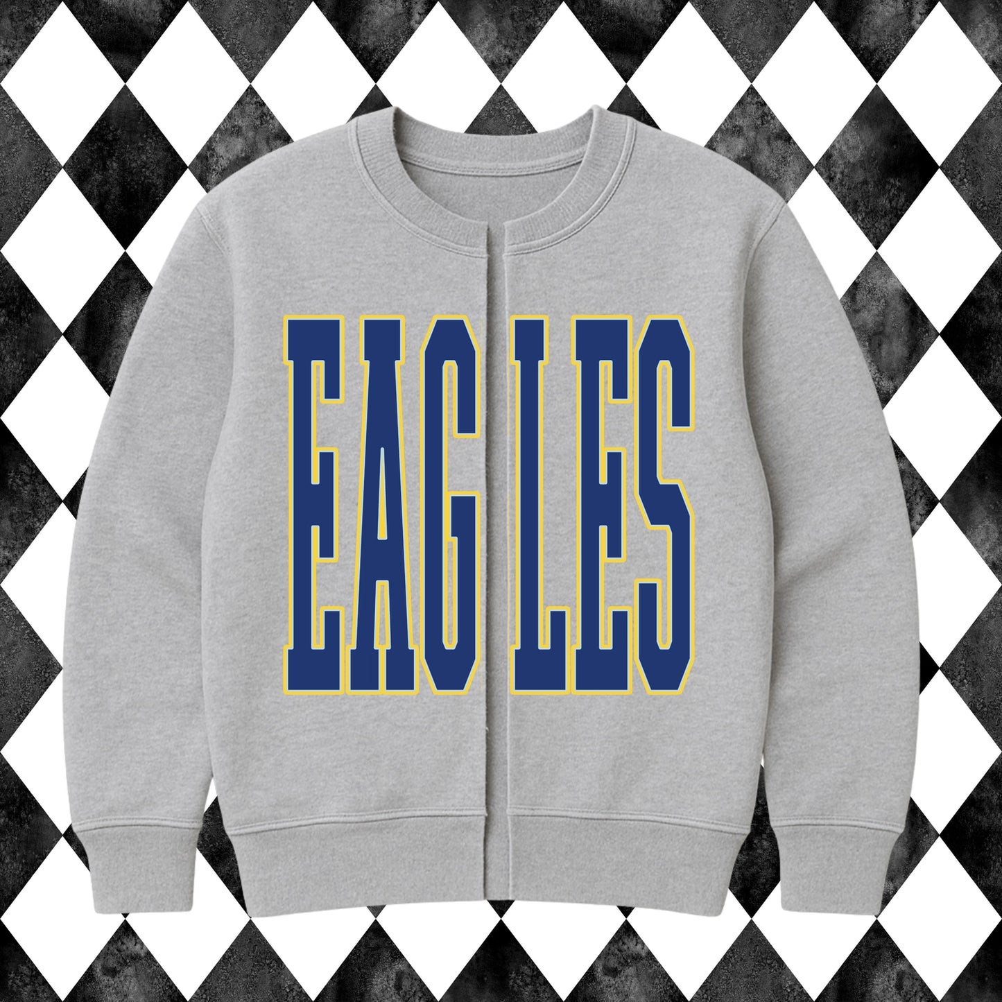 Custom Team Split Crewneck Cardigan