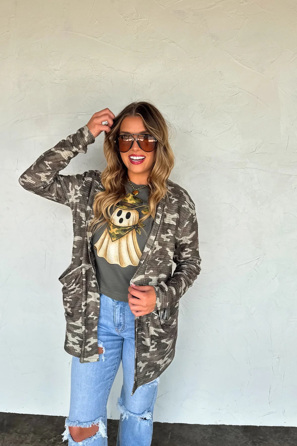 Lola Cardigan in Camo [[PRE-ORDER]]