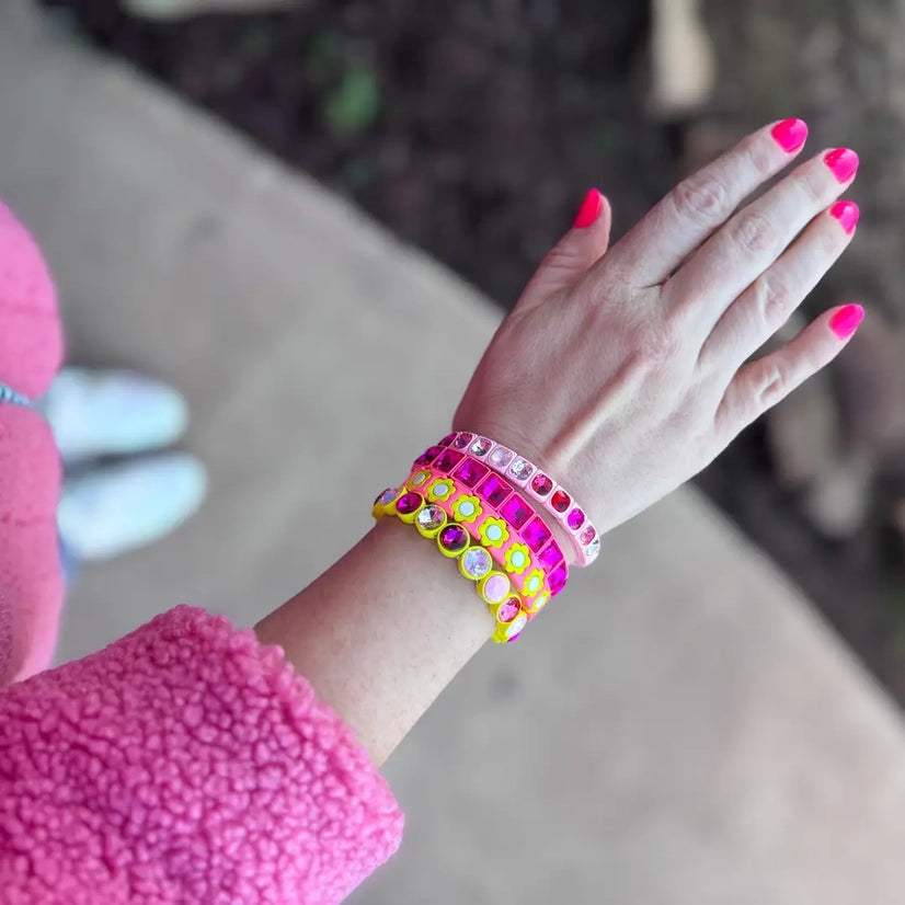 Libby Pink Stone Bracelet