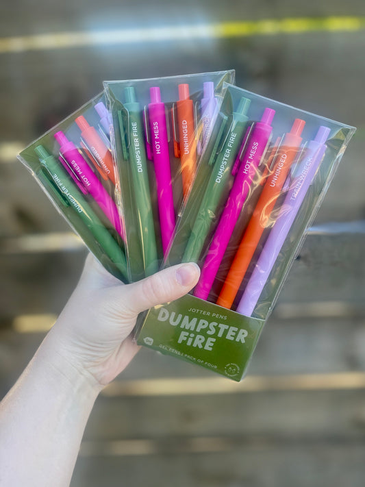 Dumpster Fire 4 Pack Jotter Set