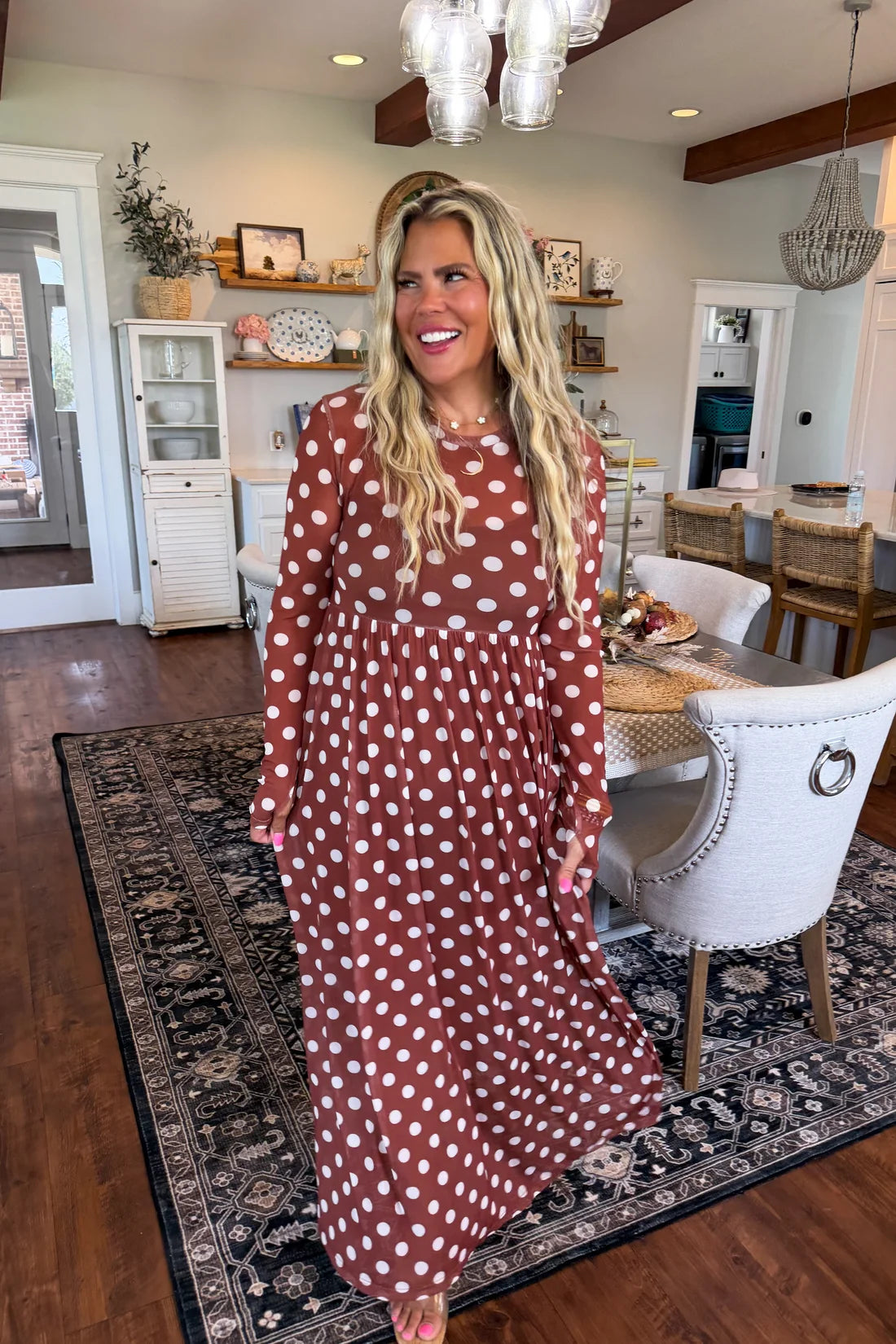 Countryside Mesh Dress on Polka Dot