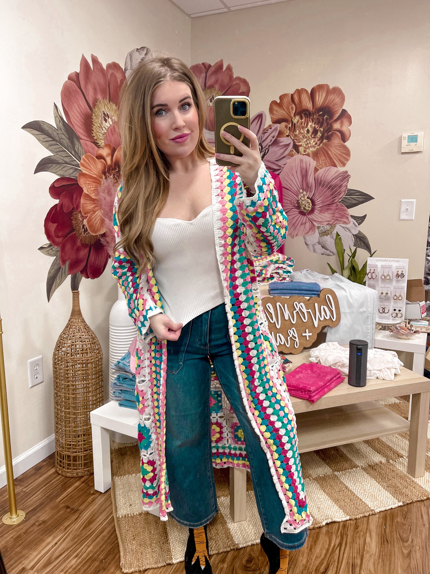 Granny Square Crochet Cardigan