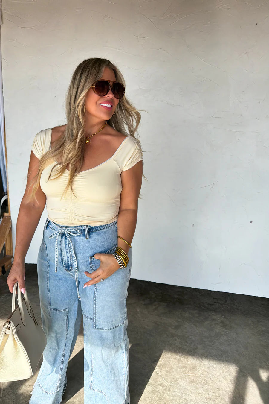Ivory Cap Sleeve Top [[PRE-ORDER]]