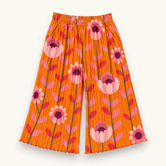 Girls Flower Power Printed Wide Leg Pant