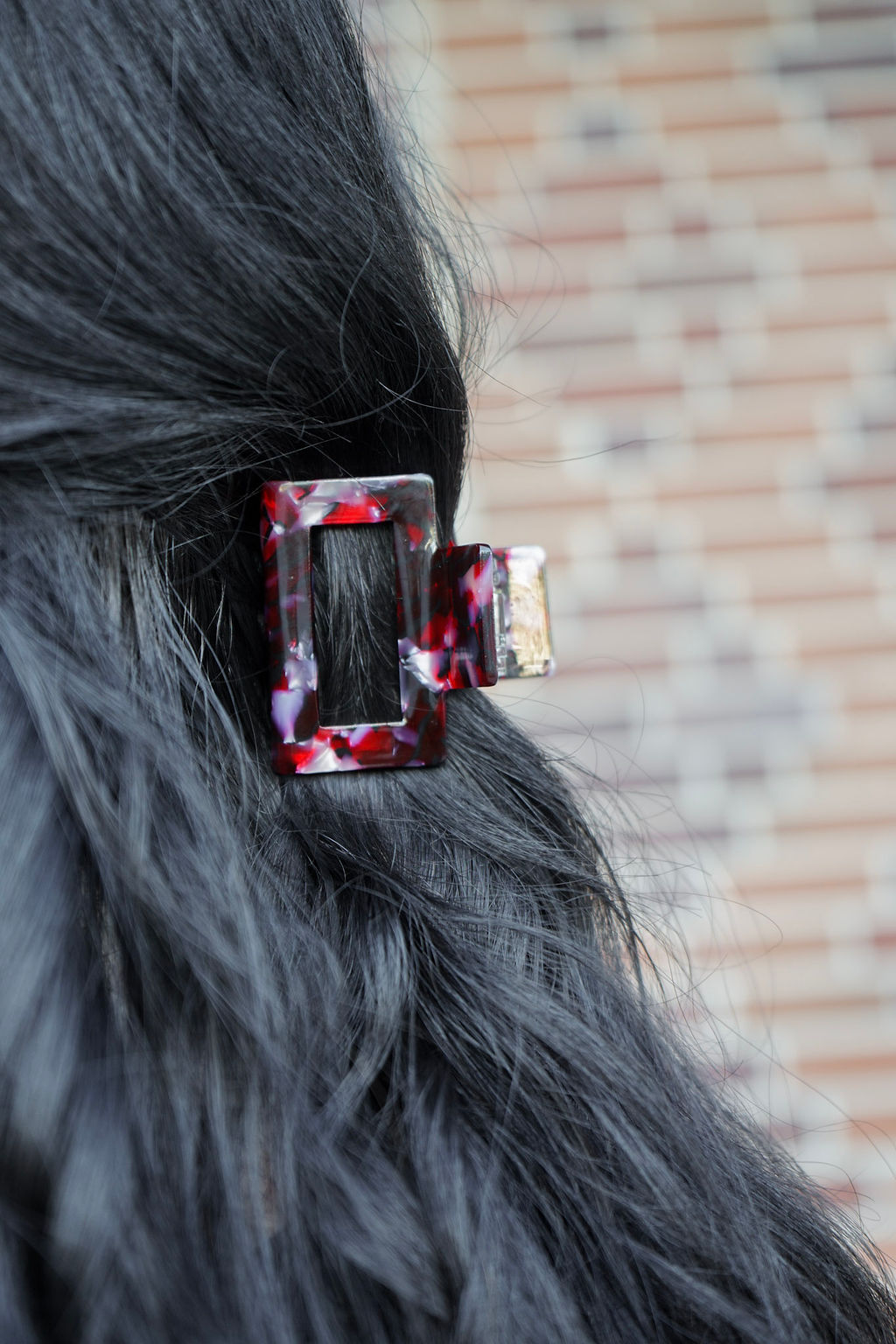 Carly Hair Claw - Burgundy