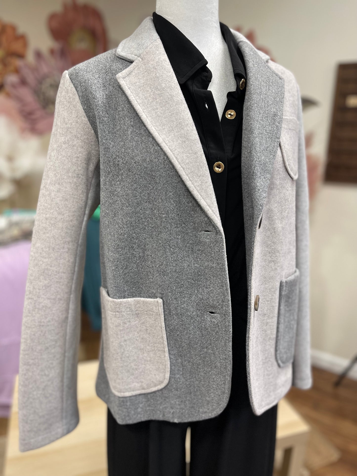 FINAL SALE * Color Blocked Sport Coat