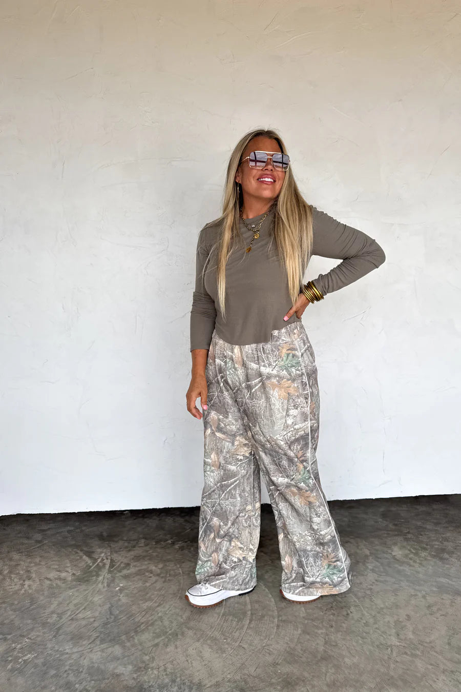 Drift Away Camo Wide Leg Jogger [[PRE-ORDER]]