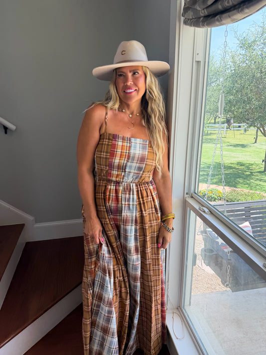 Ashford Plaid Maxi Dress