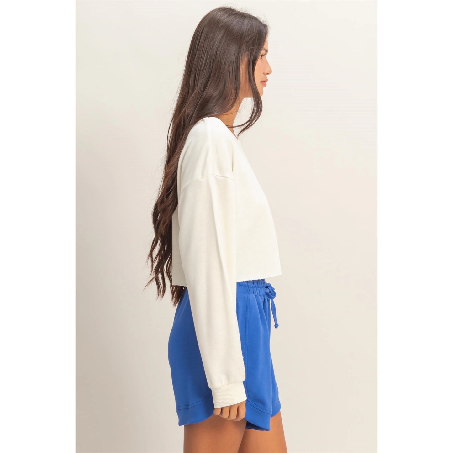 Whip Cream Long Sleeve Top