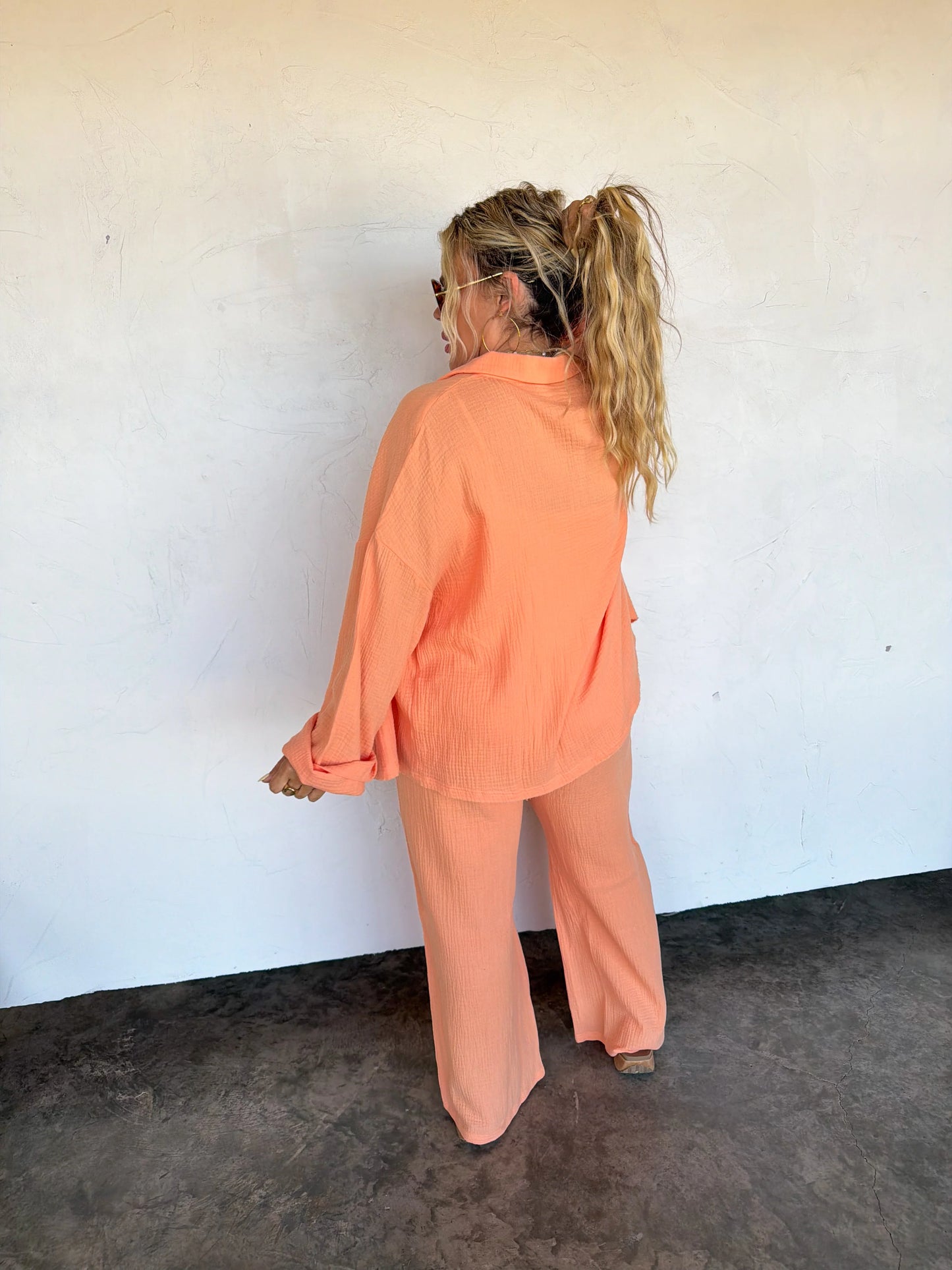 Coral Coastal Breeze Gauze Set [[ETA end of June]]
