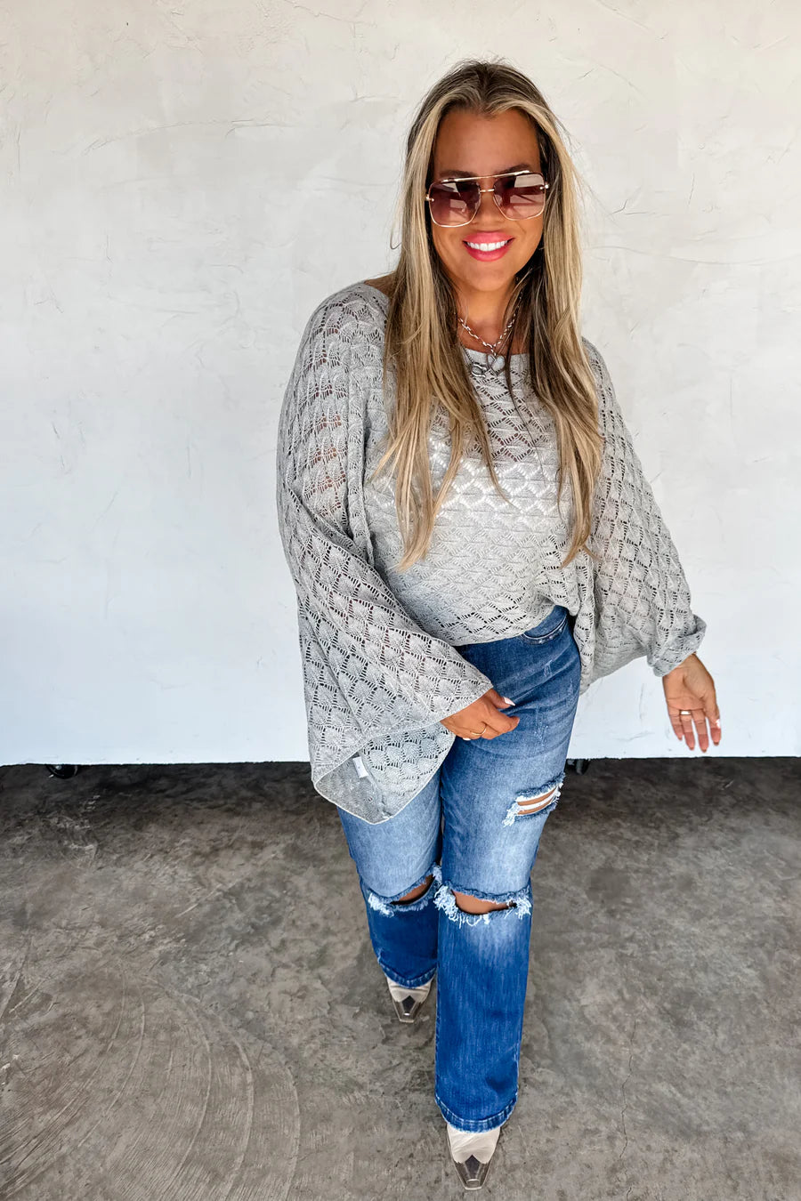 Winter Free Spirit Bell Top in Gray [[PRE-ORDER ETA end of December]]