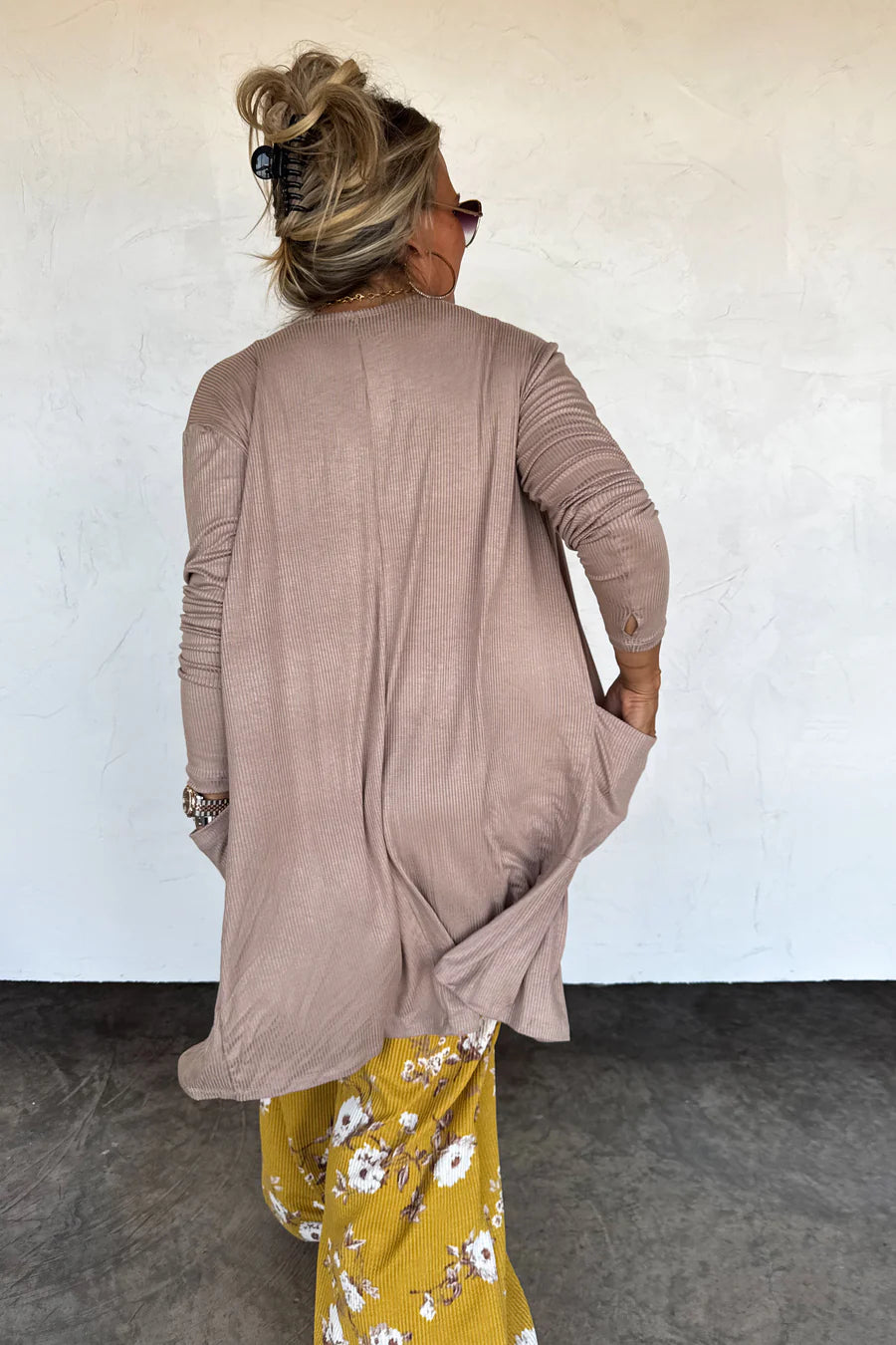 Mocha Ribbed Cardigan [[PRE-ORDER]]