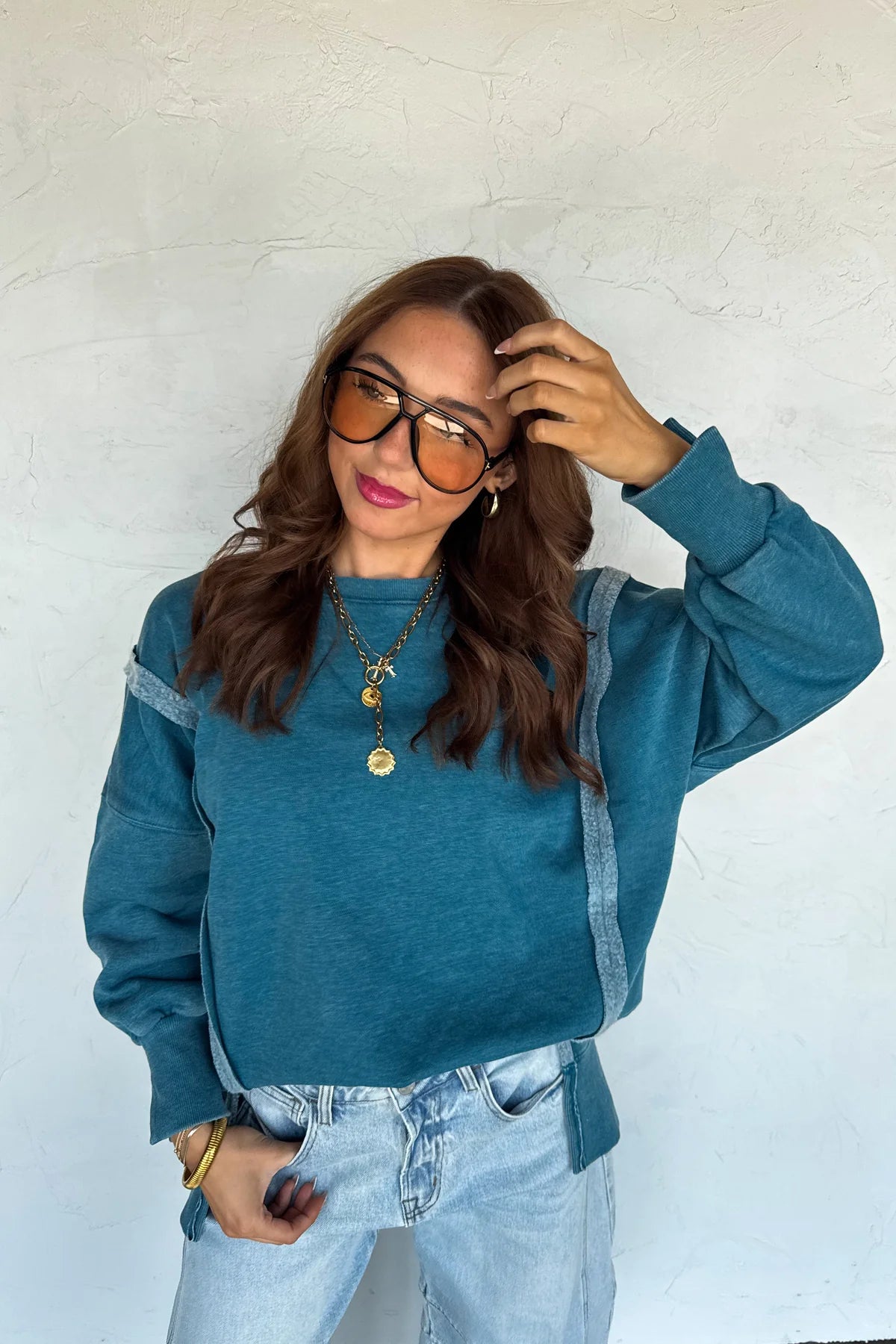 Blue Classic Crew Pullover [[PRE-ORDER]]
