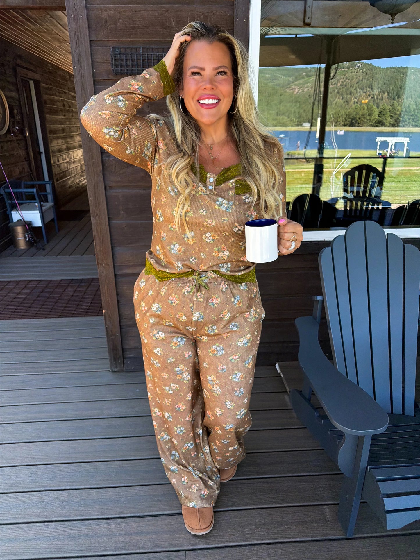 Floral & Lace PJ’s — 2 Colors