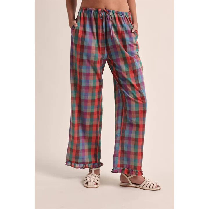 Multi Color Plaid Pant