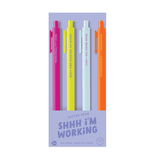 Shhhh I'm working 4 Pack Jotter Set