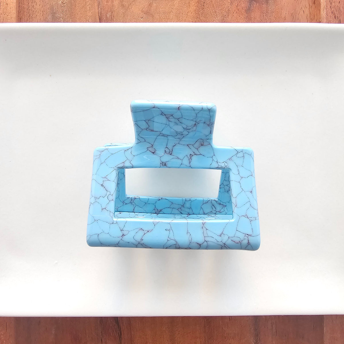 Carly Hair Claw - Turquoise