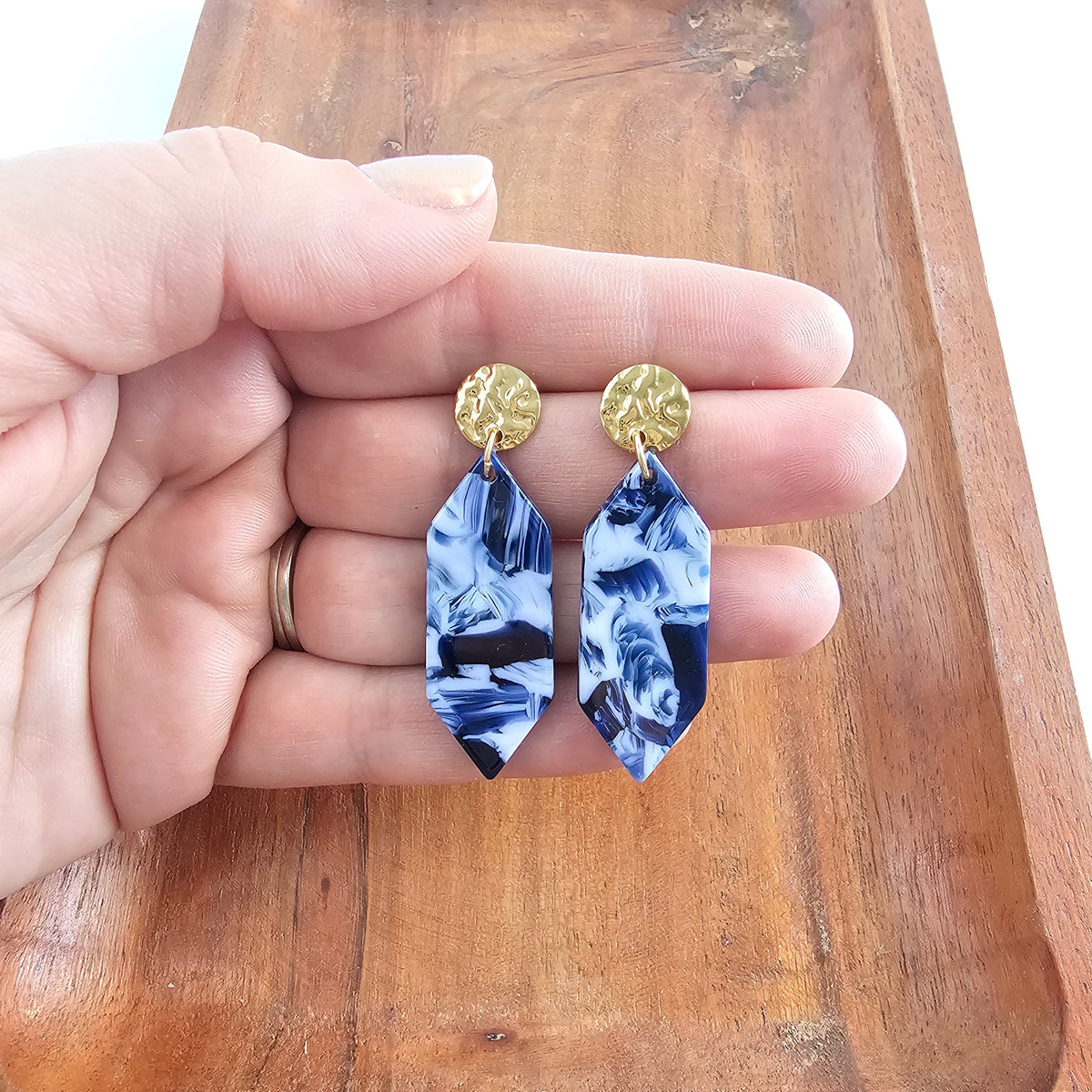Gemma Earrings - Ocean Waves