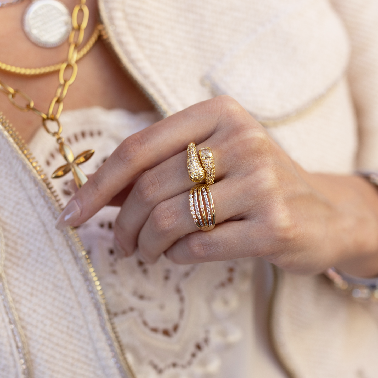 Sparkle Stack Ring