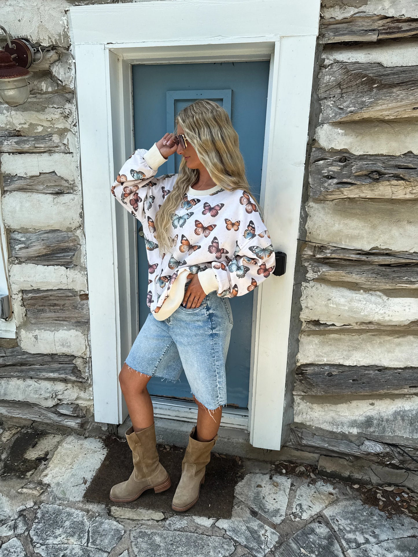 Butterfly Season Pullover Sweatshirt [ETA Early September]