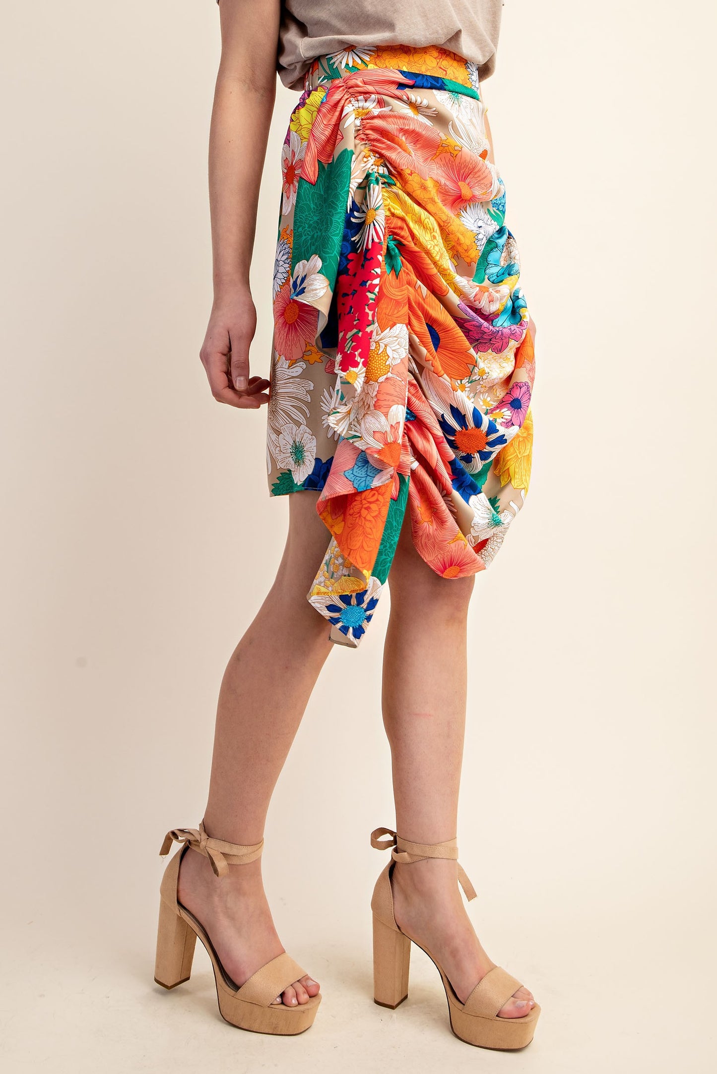 Vibrant Floral Skirt