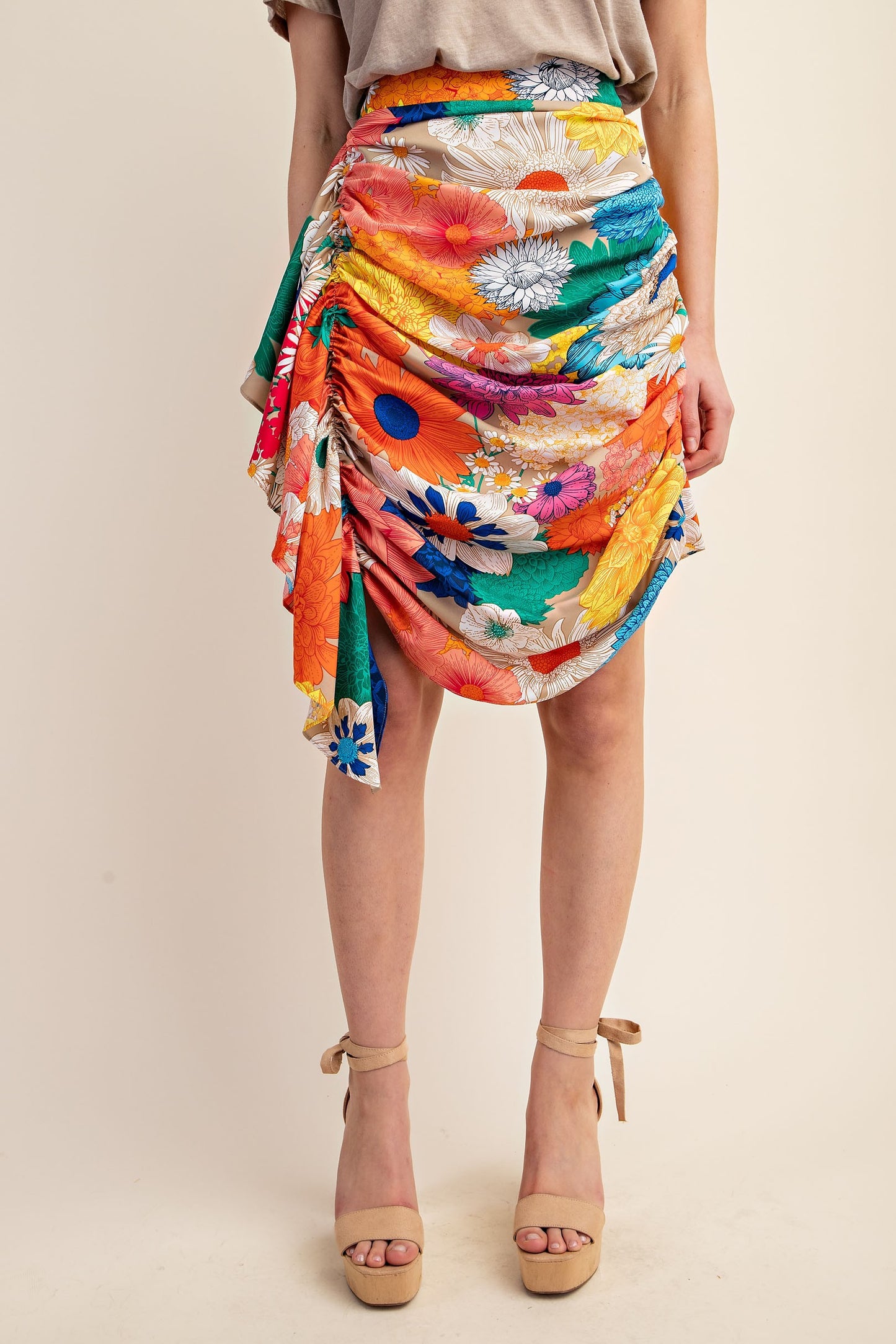 Vibrant Floral Skirt