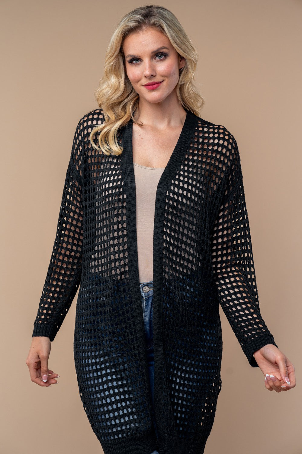 Long Sleeve Sheer Cardigan