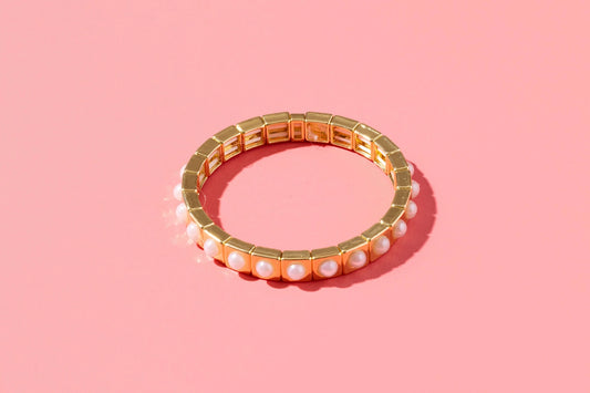 Maeve Gold Pearl Bracelet