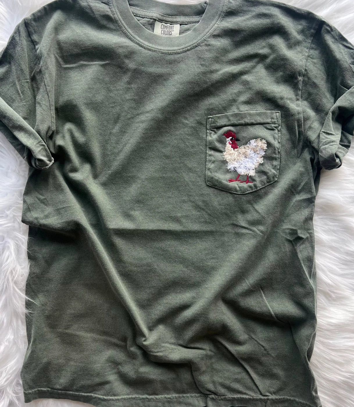 Mother Clucker Embroidered Tee