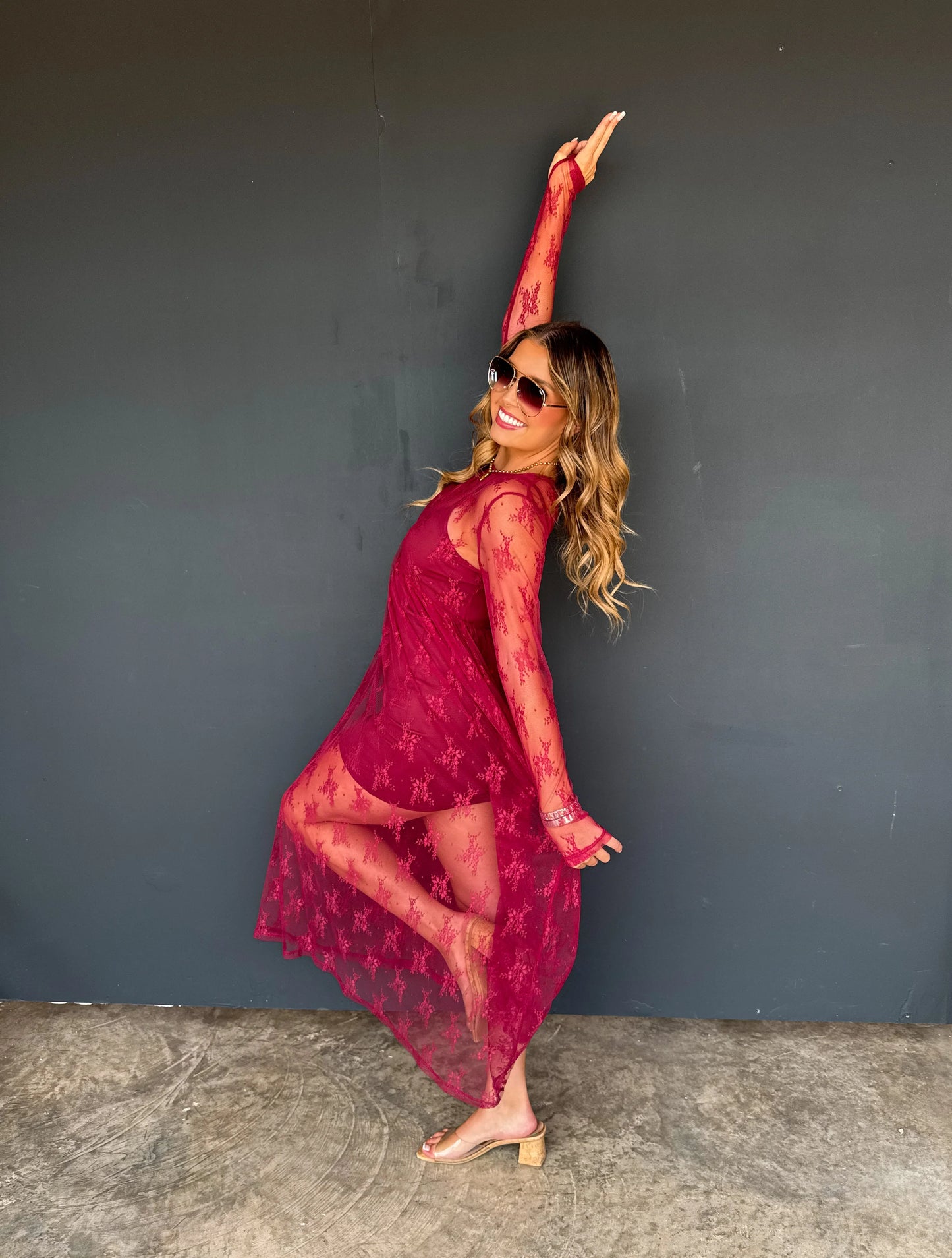 Evangeline Wine Dress [[PRE-ORDER]]