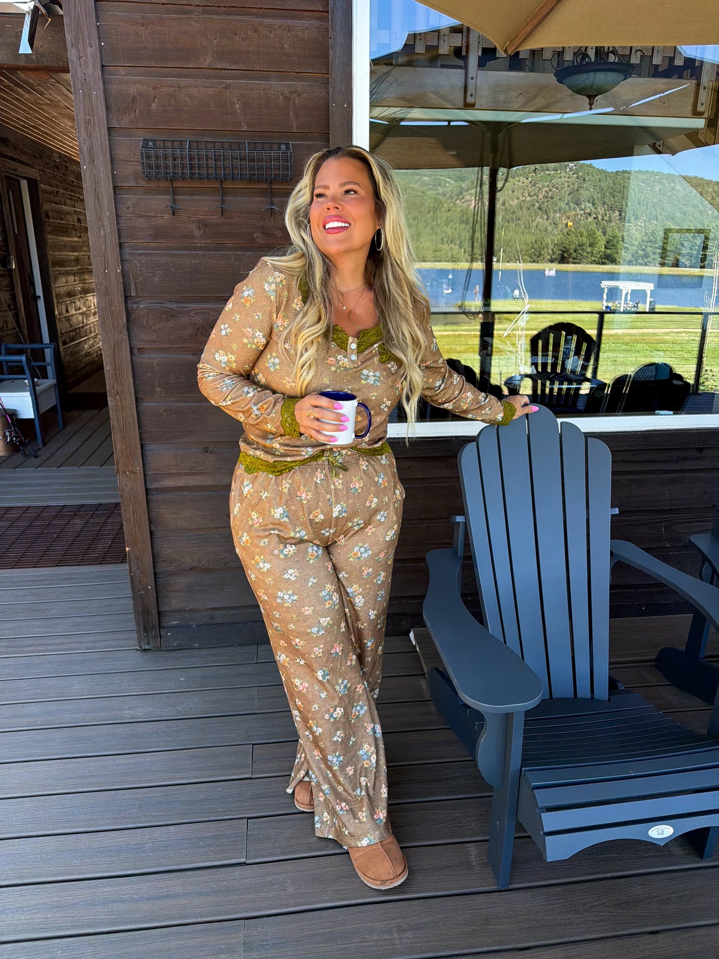 Floral & Lace PJ’s — 2 Colors