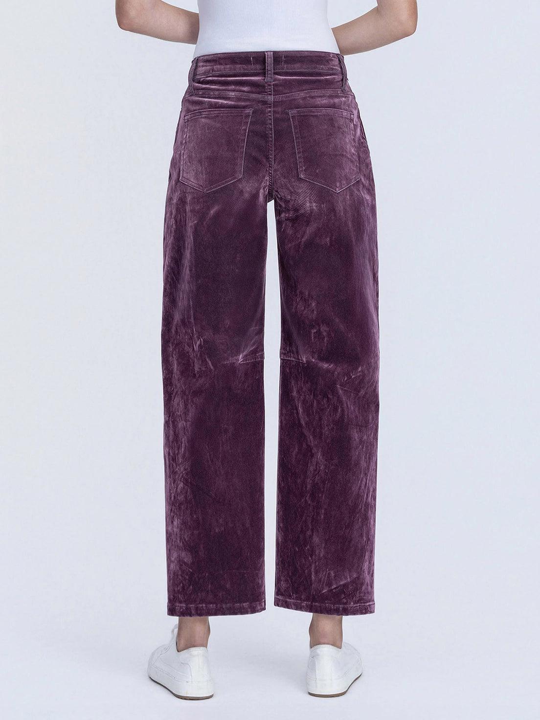 Purple Velvet Barrel Leg Jeans [[PRE-ORDER]]