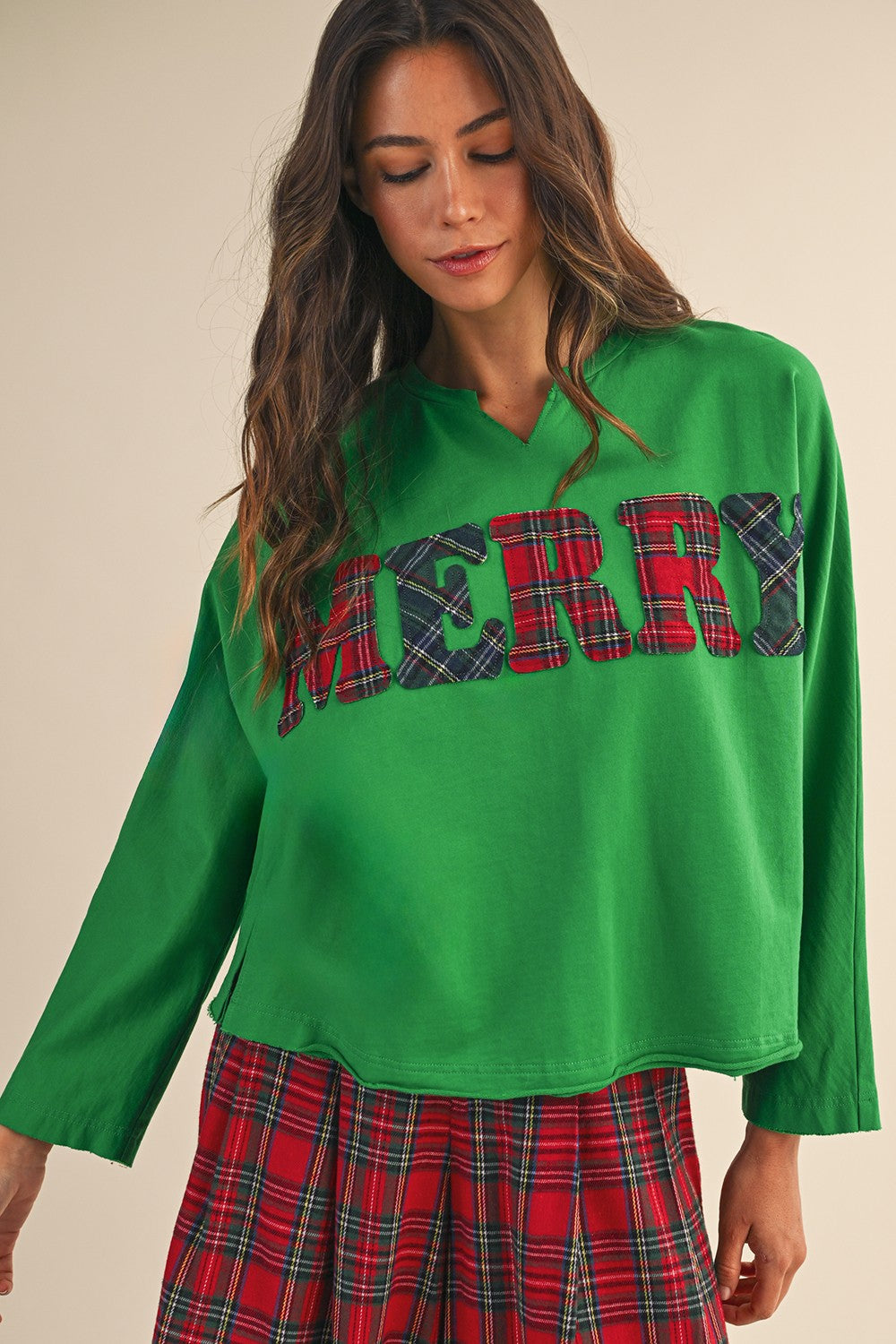 Christmas Patch Mineral Top