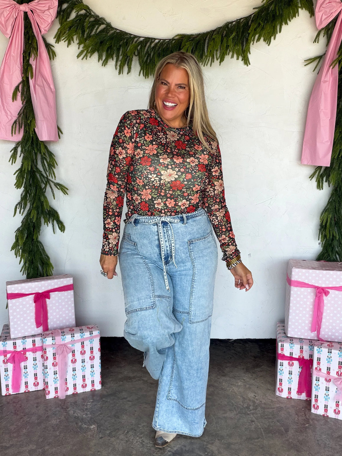 Merry Meshmas - Floral