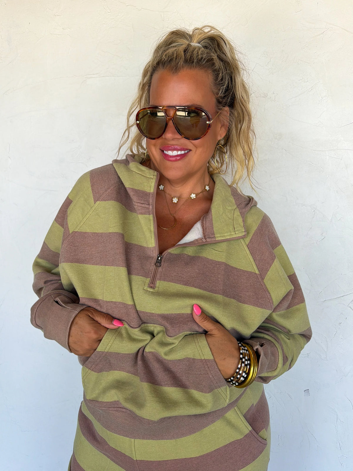 Stripe Easy Does It Pullover