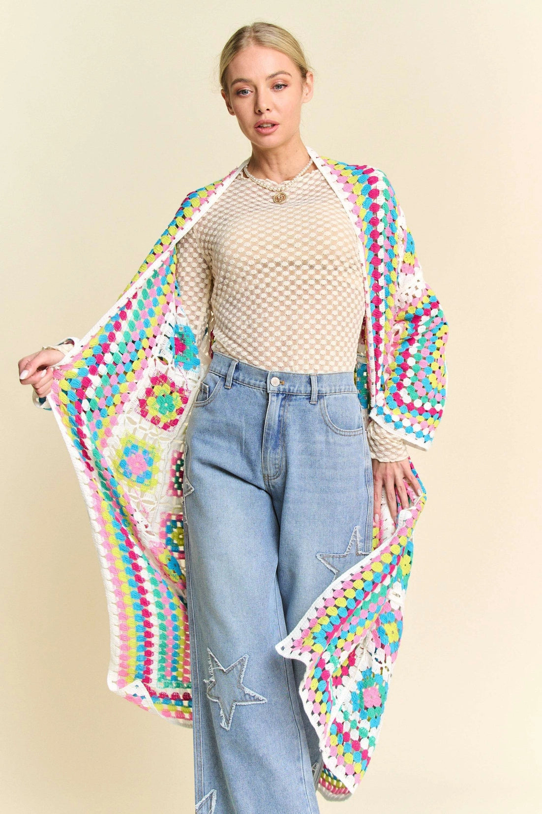 Granny Square Crochet Cardigan