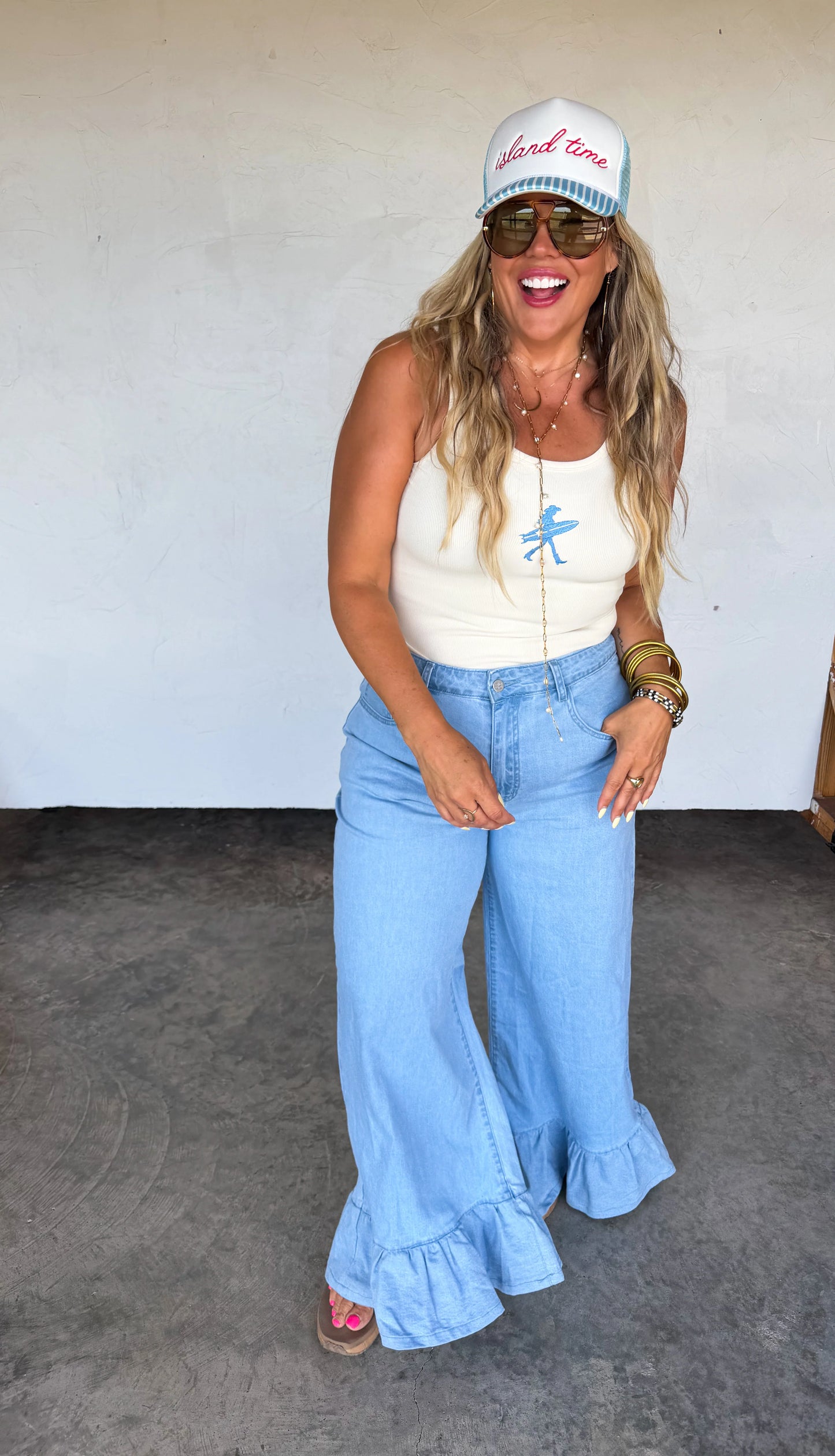Callie Ruffle Jeans [[ETA end of June]]