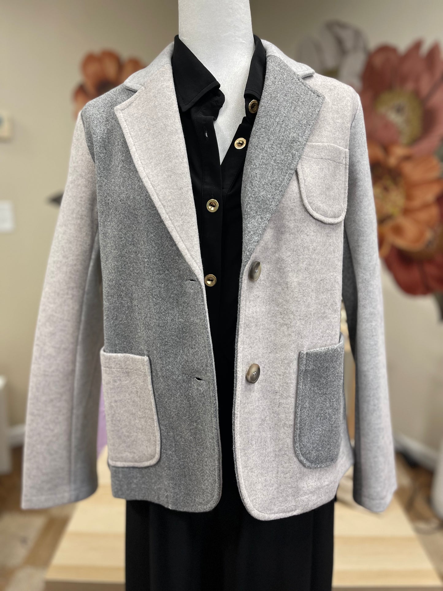 FINAL SALE * Color Blocked Sport Coat