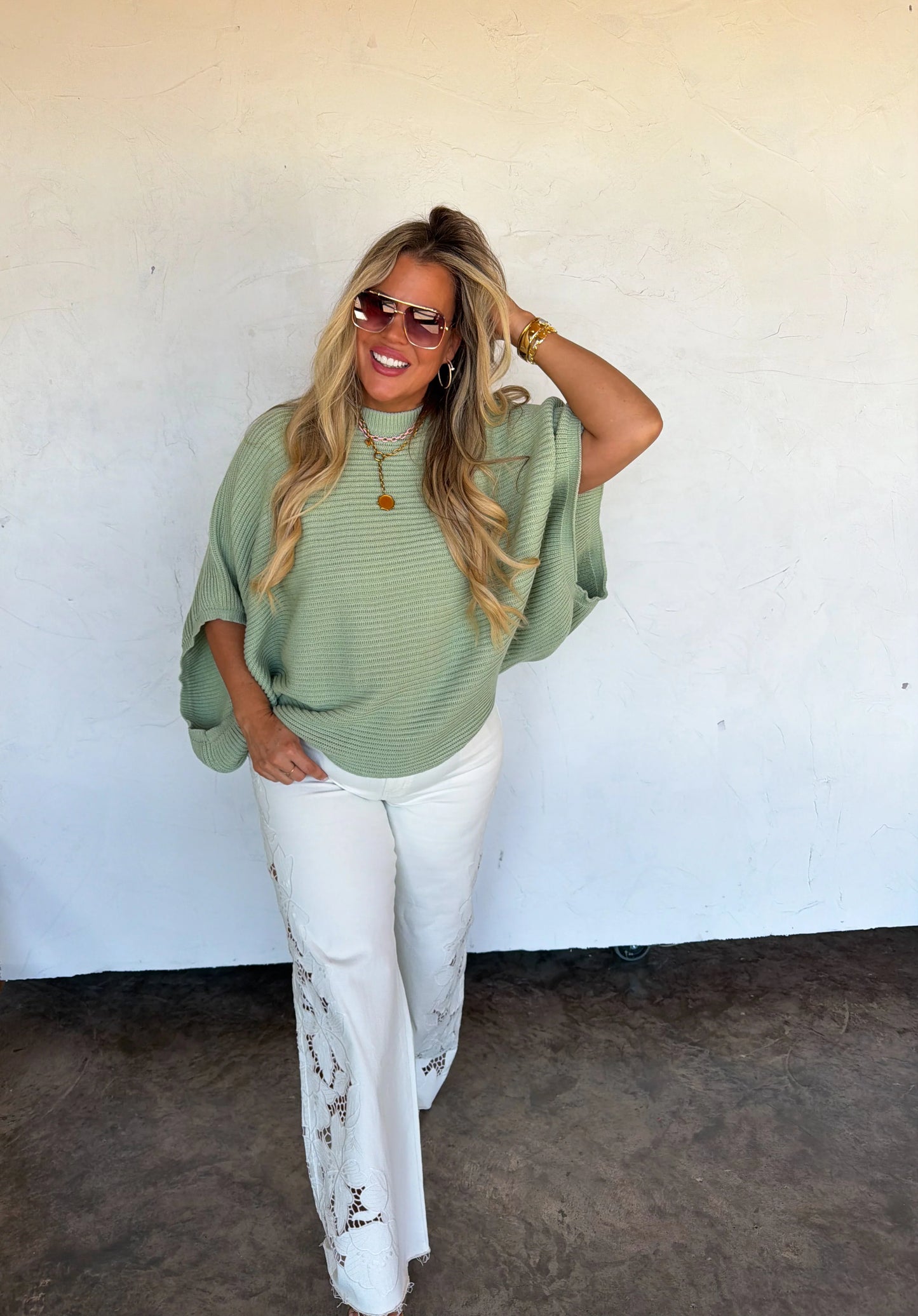 Spring Sage Meg Pullover Poncho [[PRE-ORDER]]