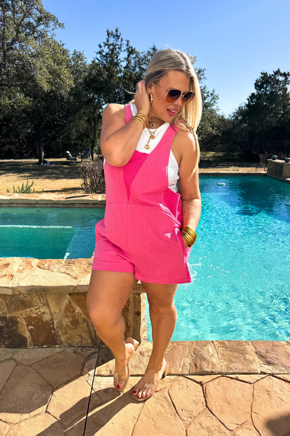 Spring Beach Pink Romper [[PRE-ORDER]]