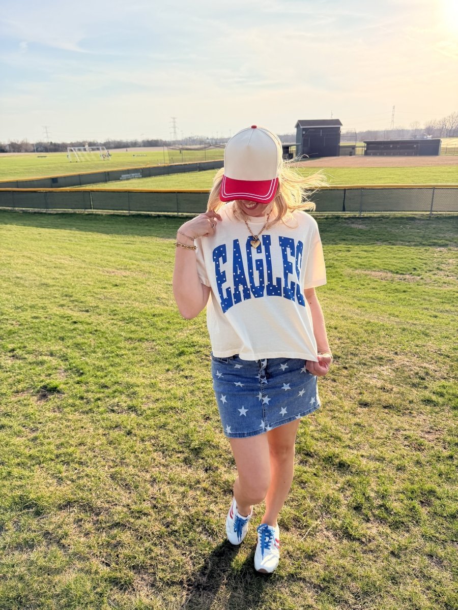 Custom Polka Dot Team Boxy Comfort Color Tee