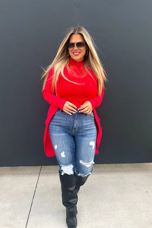 Red Cardigan